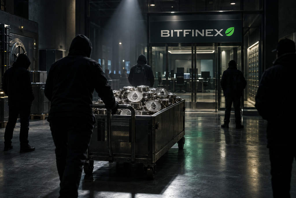 4个沉寂超2年地址向Bitfinex存入48,047枚ETH