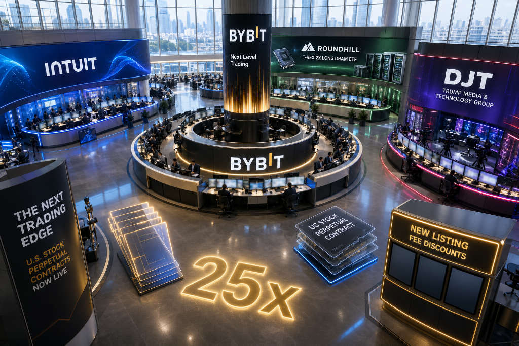 Bybit lists INTU, RAM and DJT U.S. stock perpetual contracts