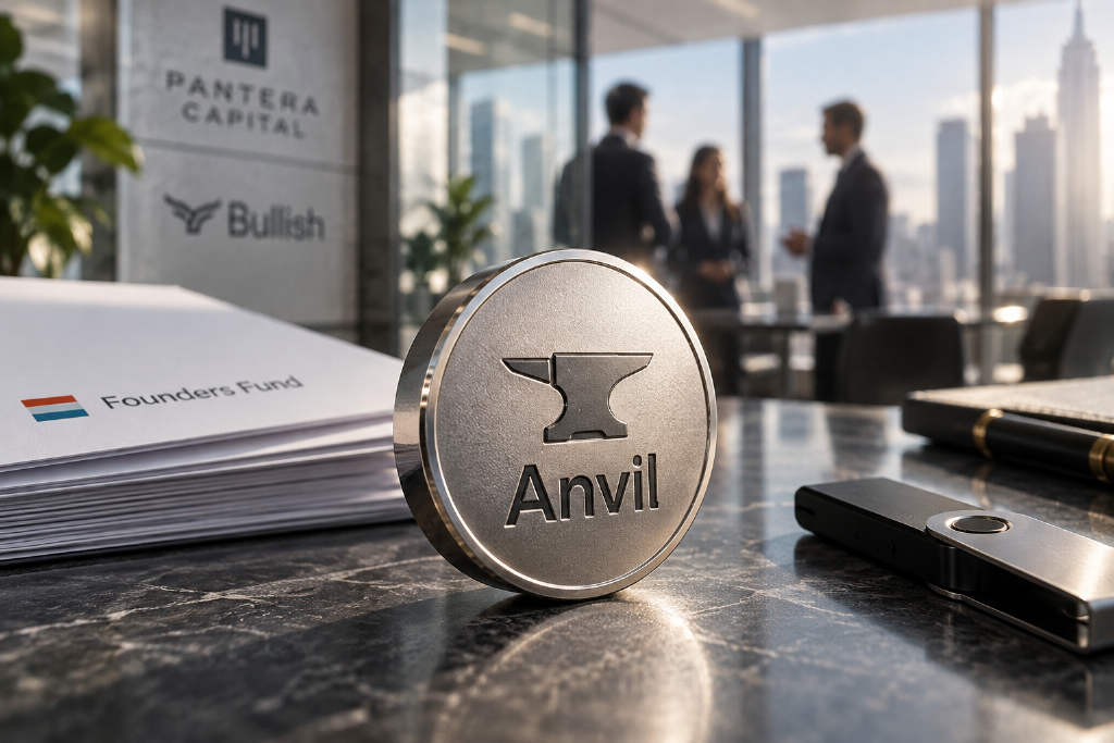 Anvil完成500万美元治理代币购入,Founders Fund领投