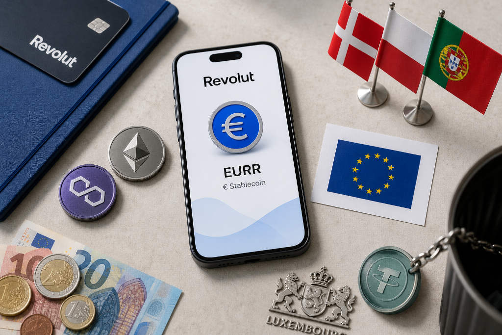 Revolut推出欧元稳定币EURR 初始市值29万美元