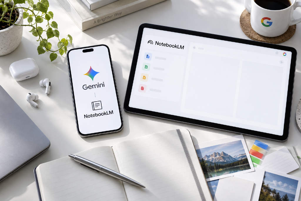 Google Gemini 测试 Notebooks 功能并接入 NotebookLM