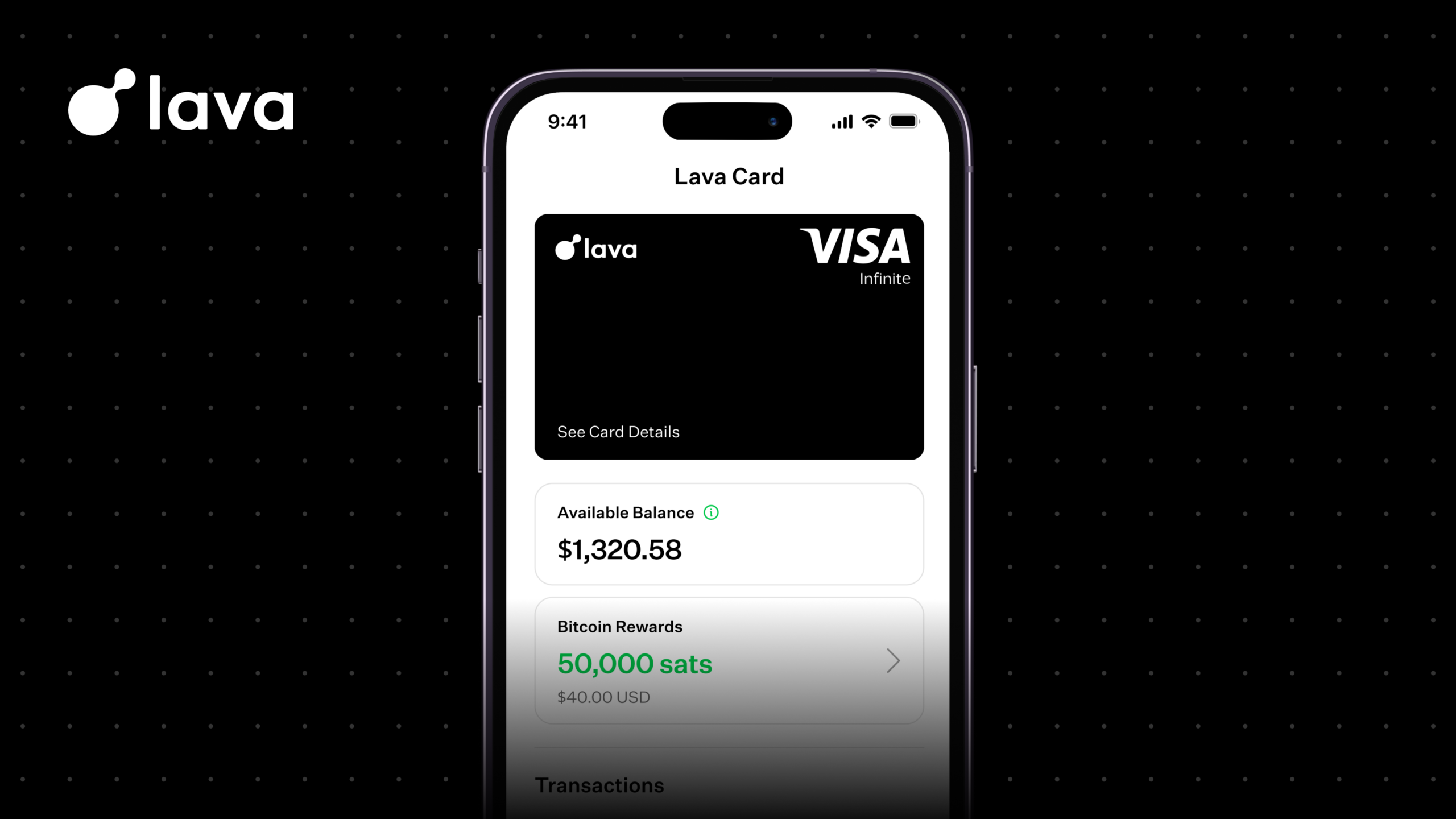Lava Card 推出担保 Visa 信用卡,每次购买都支付比特币奖励