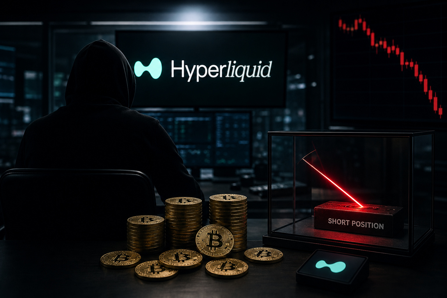 巨鲸亏损 81.1 万美元后二次加仓 533 枚 BTC,Hyperliquid 空单浮盈