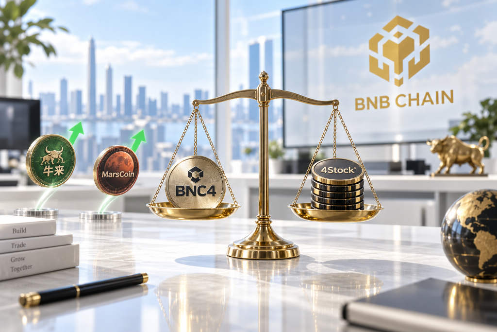 BNC4回锚、4Stock高位盘整,牛来、MarsCoin回升涨超10%