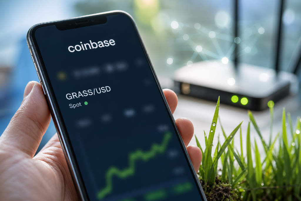 Coinbase 将于今日上线 GRASS 现货并开放美元交易对