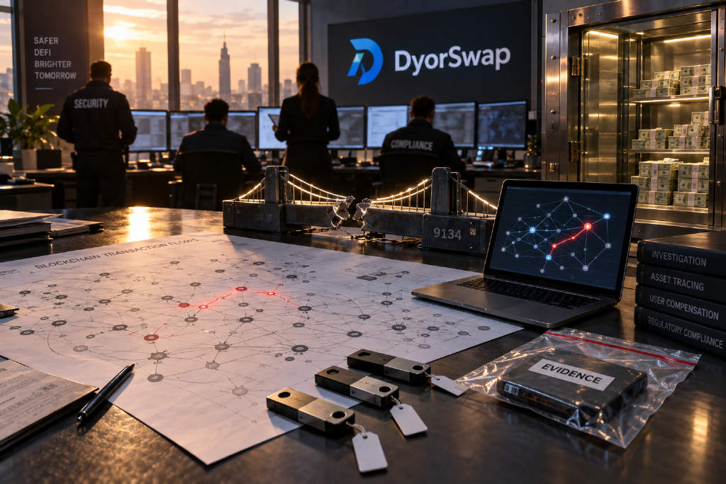 DyorSwap称所谓GIWA主网为假链,已启动追踪与补偿筹备