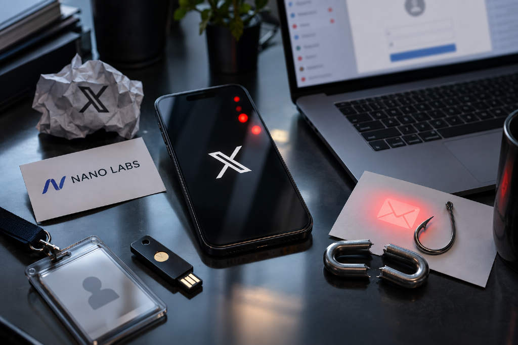 Nano Labs创始人孔剑平称其X账号遭钓鱼攻击后已恢复