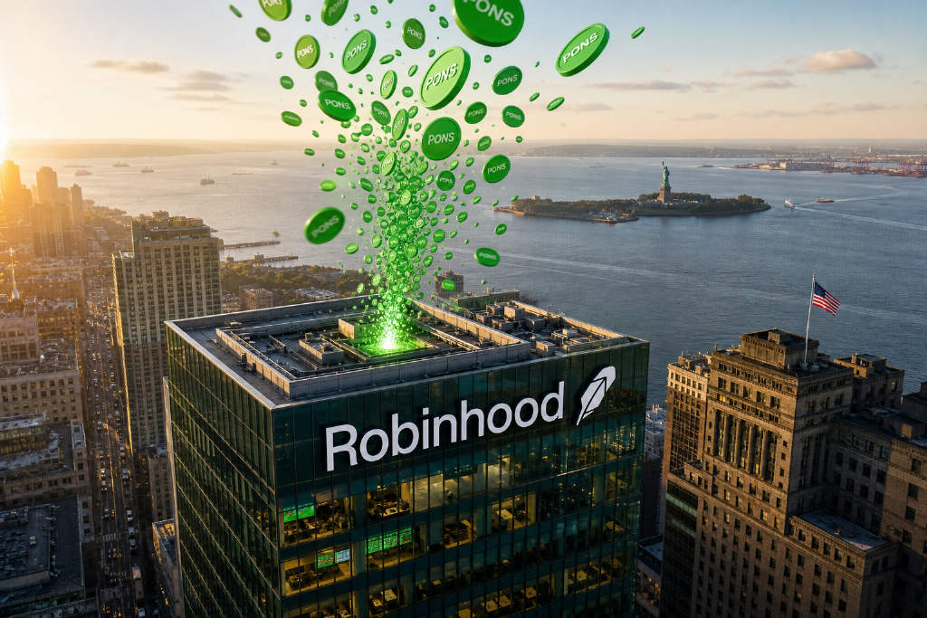 Robinhood生态币PONS市值短时突破7300万美元