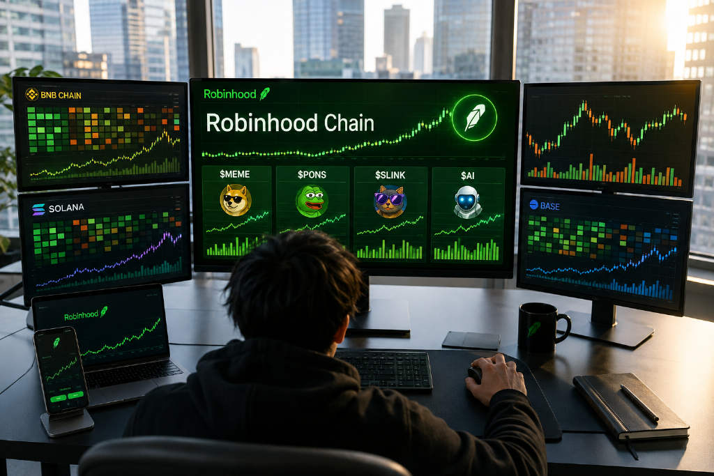 Robinhood Chain Meme 成交额居首,24 小时 Top10 达 6.5 亿美元