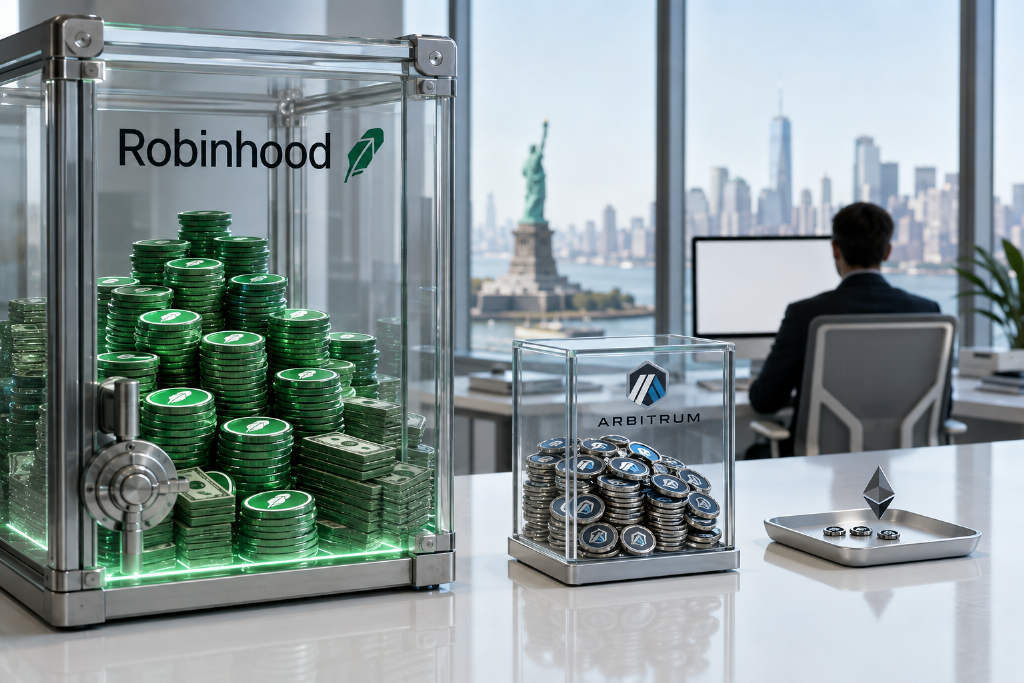 Robinhood Chain一周手续费1678万美元,以太坊仅获2008美元