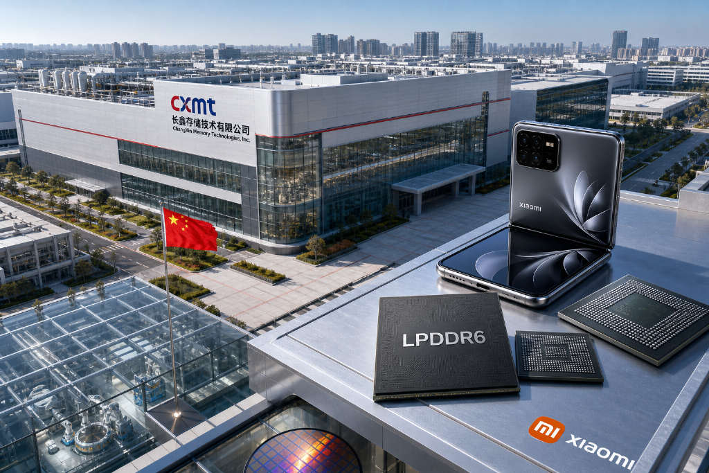 长鑫宣布 LPDDR6 量产并将首批搭载小米 18 Fold