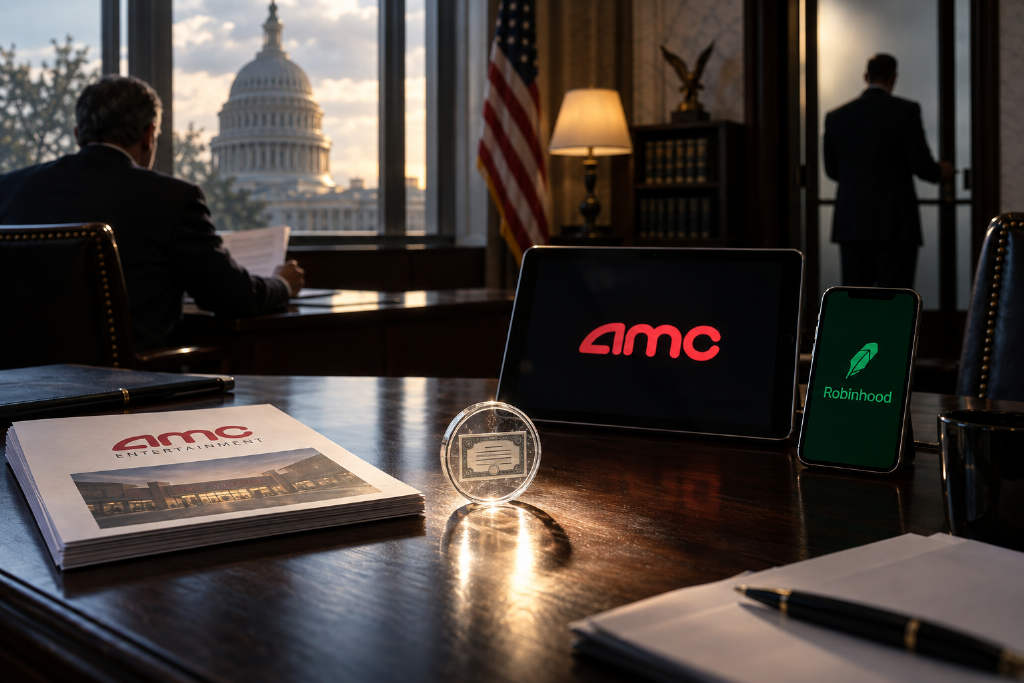AMC CEO支持SEC代币化股票框架,喊话Robinhood海外业务对齐标准