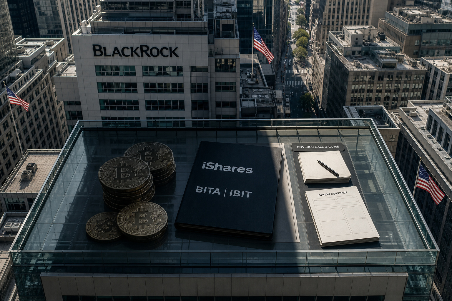 BlackRock 旗下 BITA 期权收入 34.48 万美元,仅覆盖亏损约 28.7%