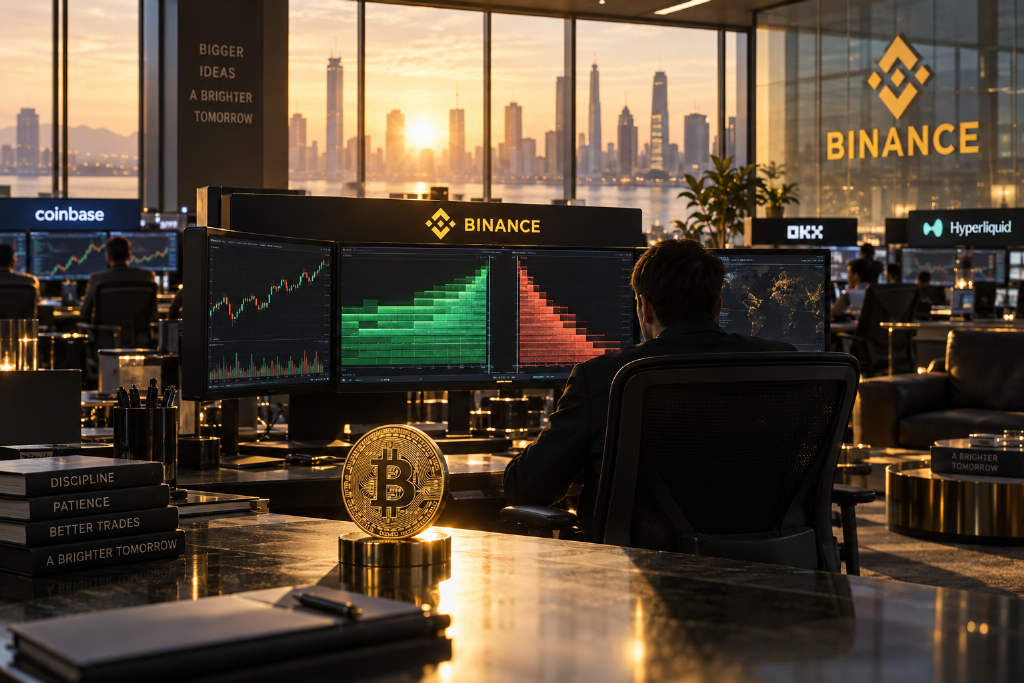 BTC 报 85580 美元,Binance 永续近端买盘厚度居首