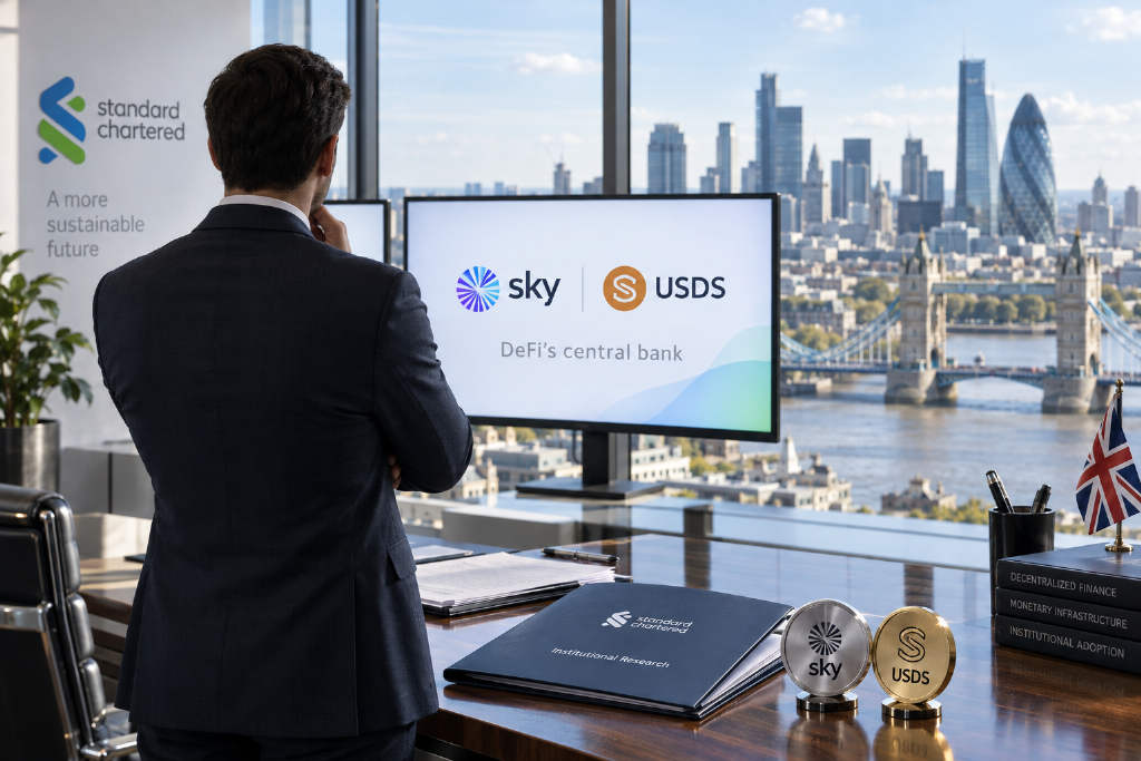 渣打首覆 Sky:SKY 目标价看至 0.325 美元,估值锚点指向回购与质押收益