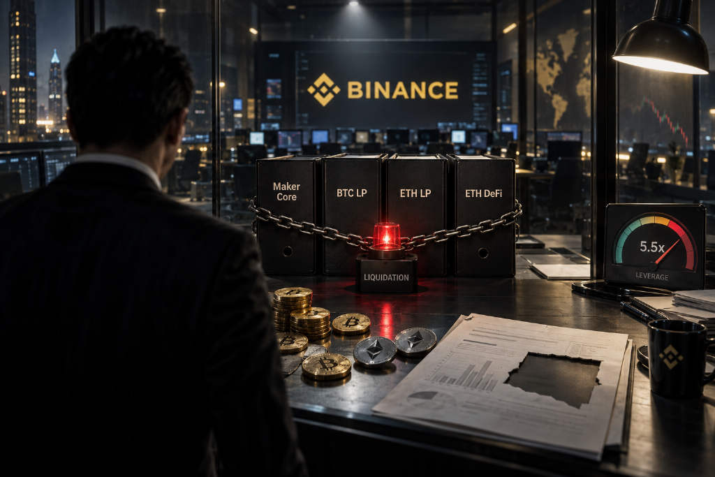 EarnPark 复盘币安清算事件:四项策略共用账户后录得约 30% 亏损