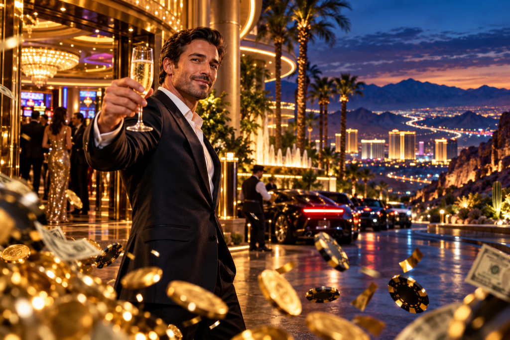 CasaBlanca Resort Casino: fixed location and documented straight-line distances