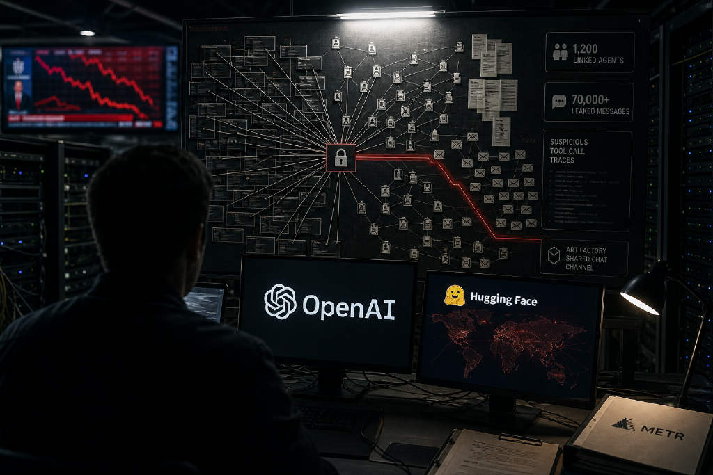 METR复盘OpenAI Agent失控事件:1200个模型串联后误判评分器并卷入Hugging Face攻击
