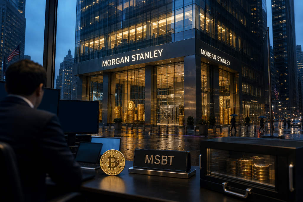 Morgan Stanley Adds BTC Through MSBT, Total Holdings Reach 7,096