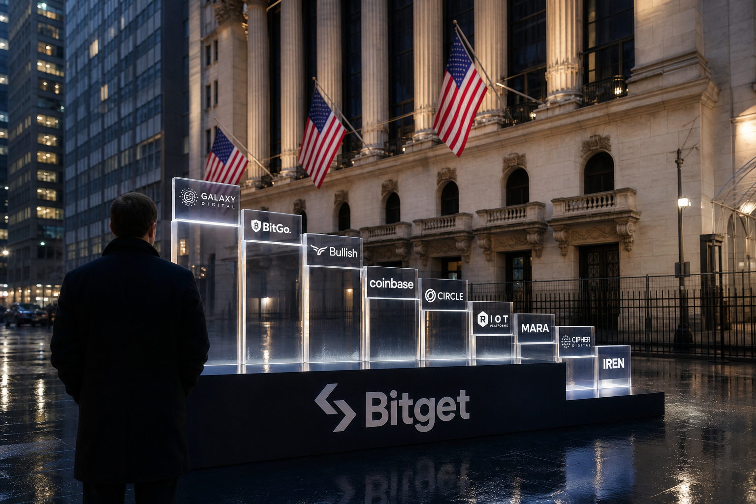 Bitget美股行情:多数下跌,Galaxy Digital涨1.19%,IREN跌3.24%