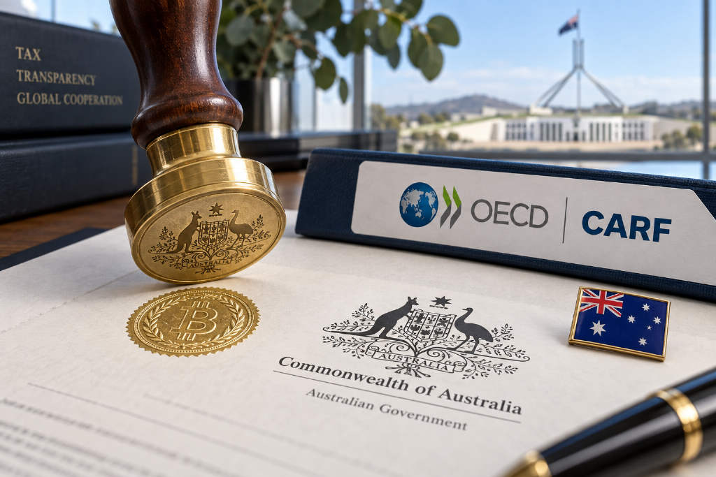 Australia Moves to Write OECD Crypto Tax Rules Into Law, With Automatic Cross-Border Data Sharing Set for 2028