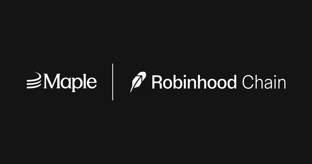 Maple Finance 推出 syrupUSDG,将机构级链上信贷引入 Robinhood Chain 与 USDG 生态