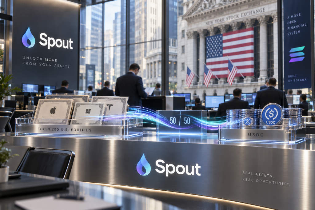 Spout 完成 200 万美元战略轮融资,推出代币化美股抵押借贷机制