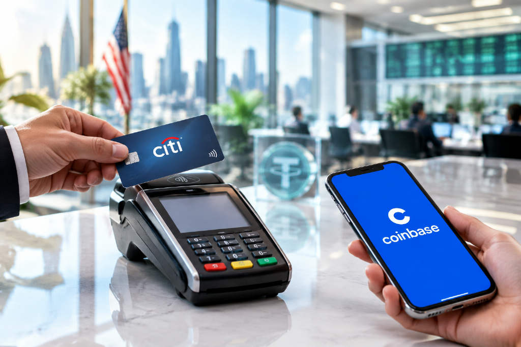花旗与 Coinbase 联手把稳定币支付藏到后台,BTC 回升至 8.44 万美元