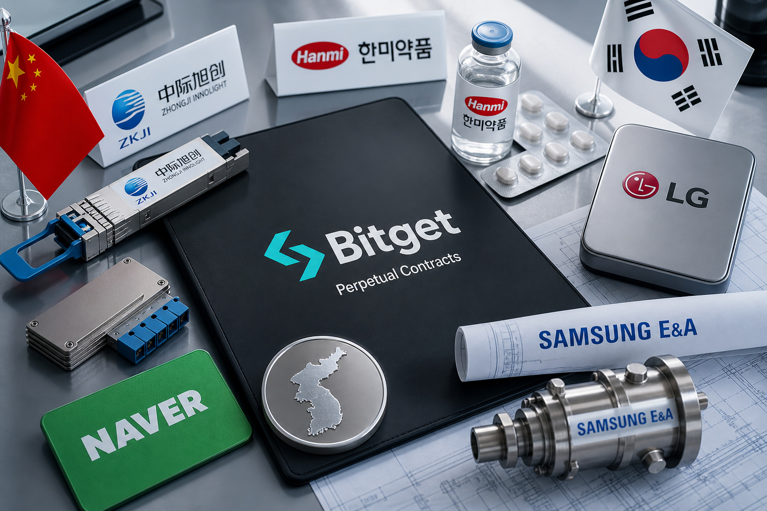 Bitget新增 6 只股票永续合约,涵盖中际旭创与 NAVER