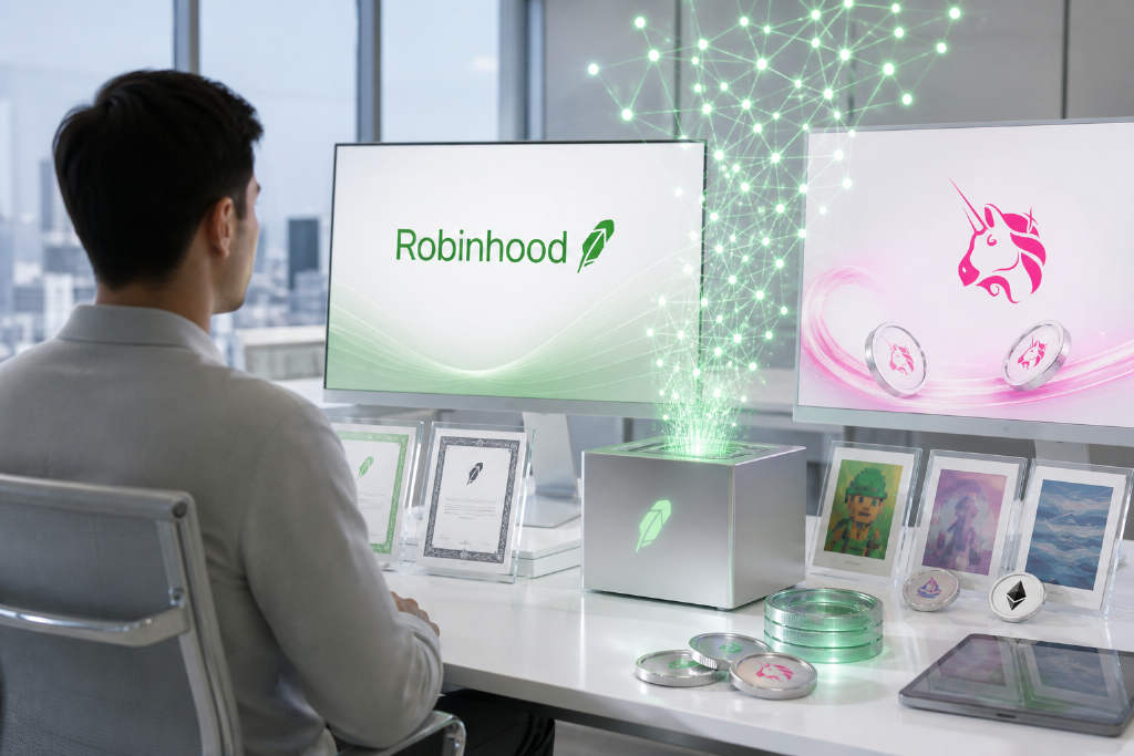 Robinhood Chain 日活地址两天冲上 520 万,Uniswap 与股票代币交易放量