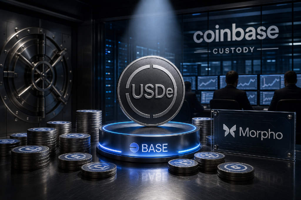 稳定币USDe在Base链市值90天激增25,645%至3.37亿美元