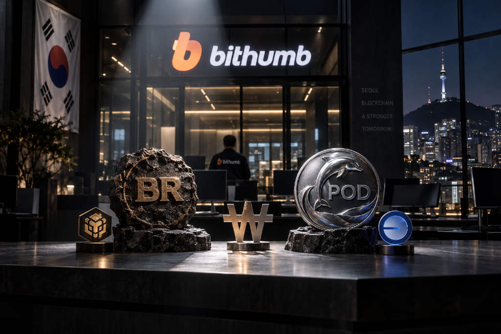 Bithumb 将上线 BR 与 POD 韩元交易对