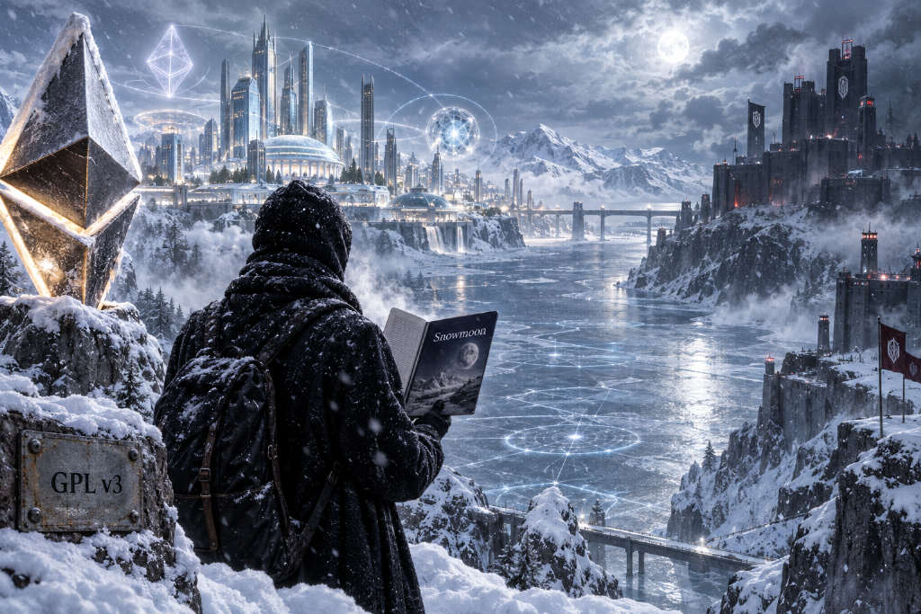 Vitalik 完成 32 章小说《Snowmoon》,并以 GPL v3 开源发布