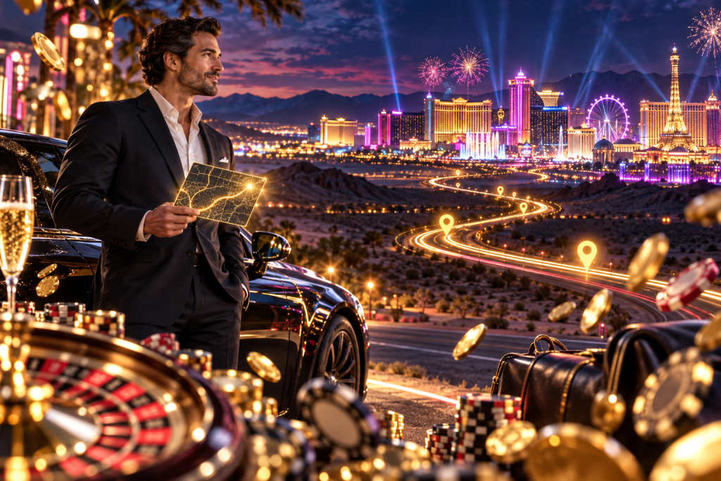 Bonanza Casino位置与直线距离说明