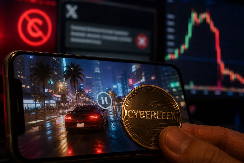 GTA VI 泄露者借游戏片段拉升加密代币 CYBERLEEK