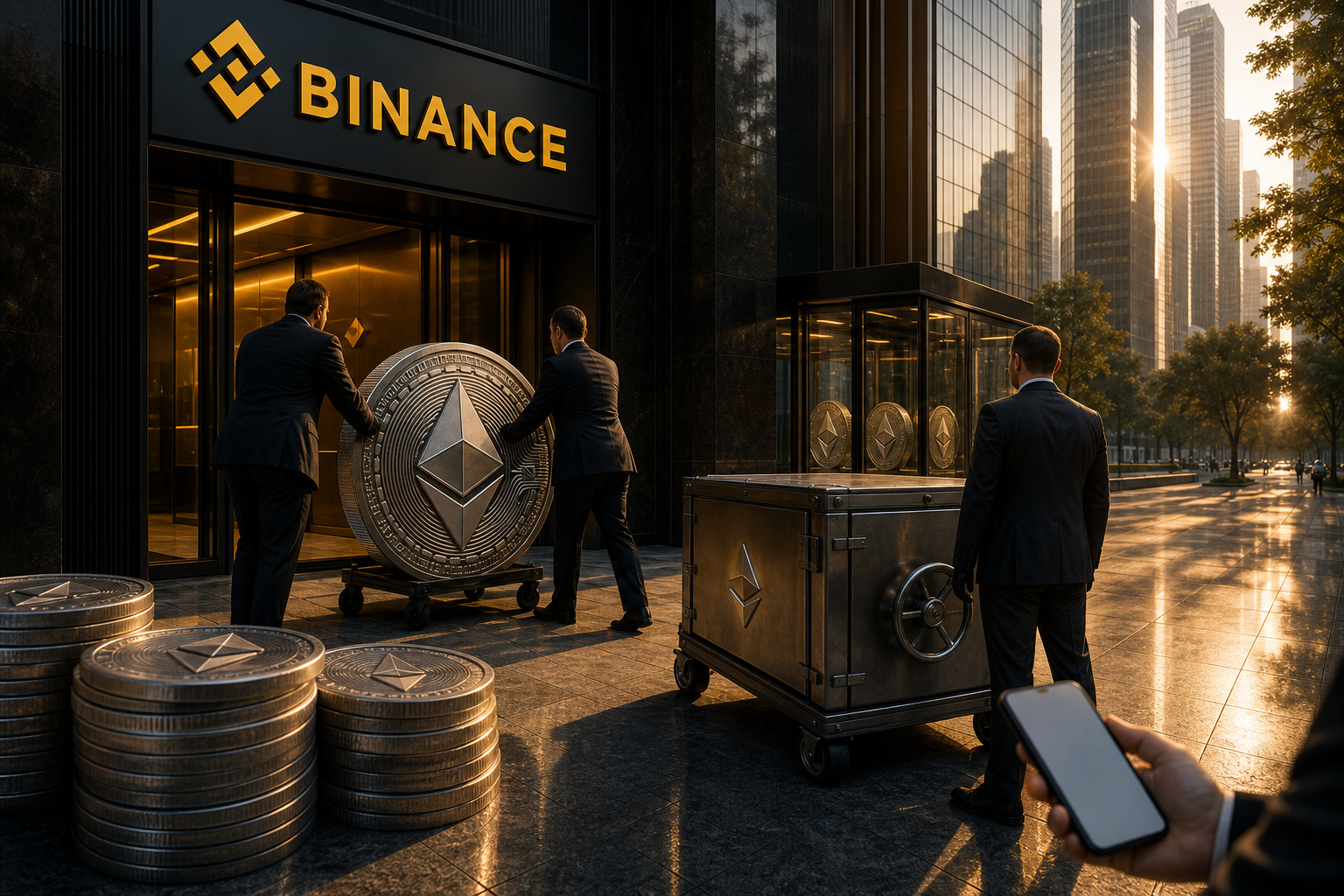 某巨鲸近期从Binance累计提取9万枚ETH 总价值约1.7亿美元