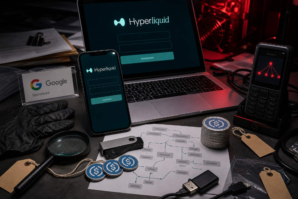 假冒 Hyperliquid 网站借谷歌广告钓鱼,关联团伙累计窃取 5274 万美元