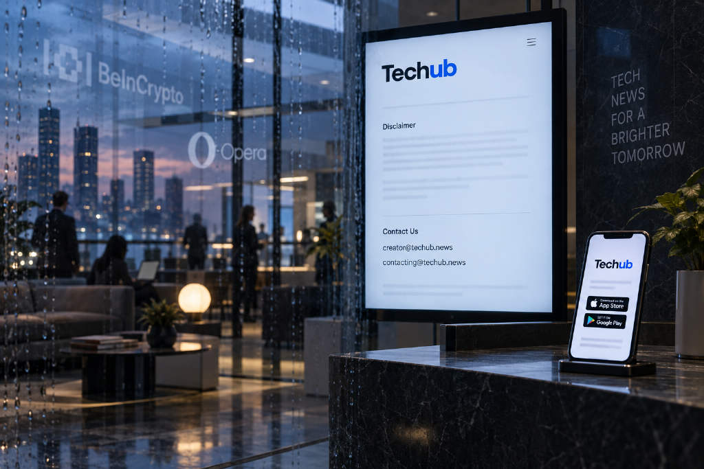 Techub 页面仅见免责声明,合作消息正文暂未展示