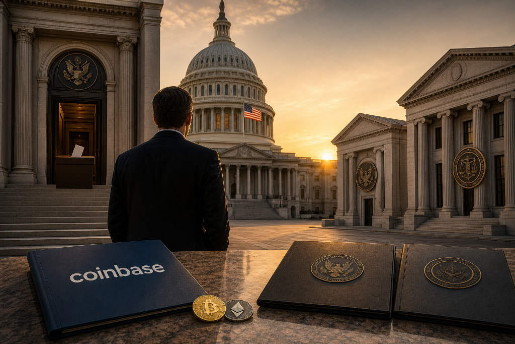 Coinbase CEO:美国加密监管或于 9 月中旬出现关键进展