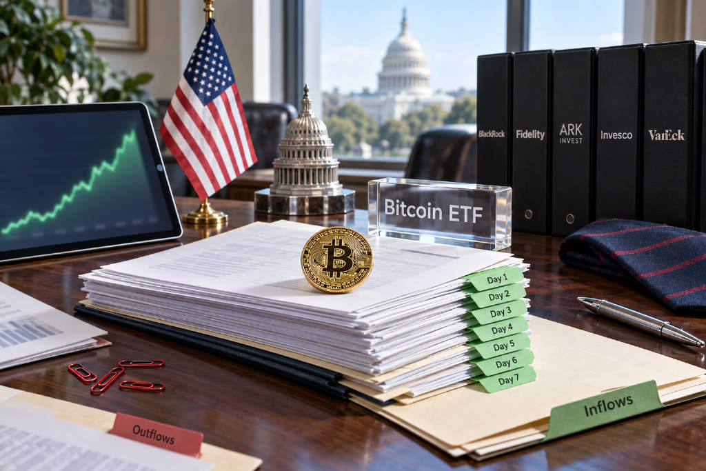 U.S. Spot Bitcoin ETFs Extend Inflow Streak to Seven Days as 2026 Totals Turn Positive