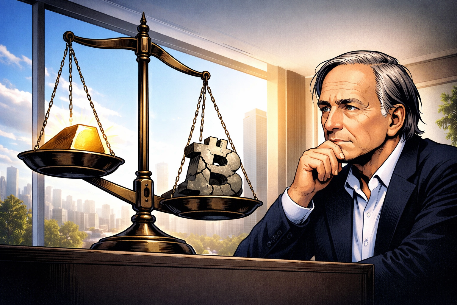 Ray Dalio Reiterates Gold Over Bitcoin: Central Banks Won't Choose Crypto as Safe Haven