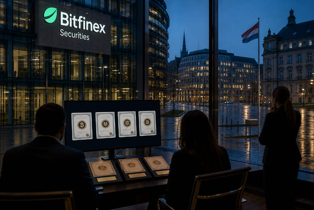 Bitfinex Securities lists five tokenized notes tied to bitcoin treasury companies