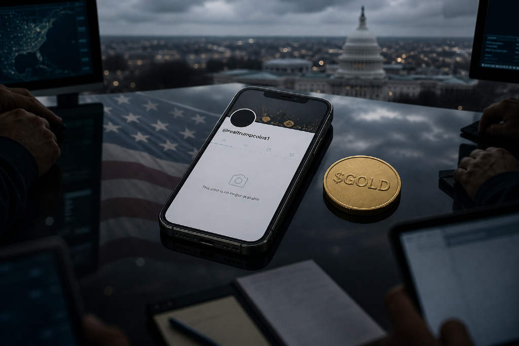 Trump-Linked Crypto Project Account Deletes $GOLD-Related Posts