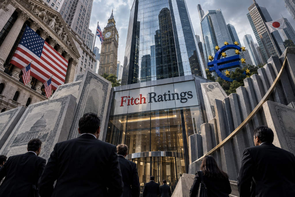 Fitch Ratings says global borrowing costs are rising as bond yields climb