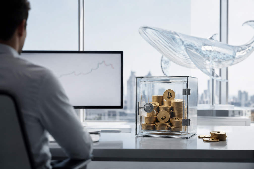 比特币自8月28日高点回调5.82% 巨鲸吸收6,765枚BTC