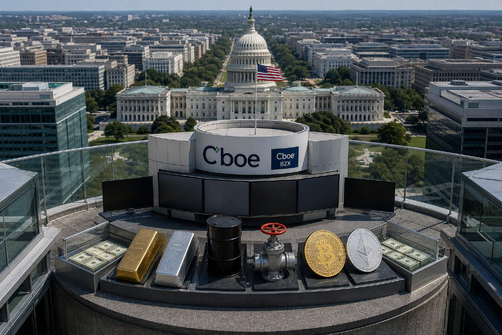 SEC审查 Cboe 六只 3 倍杠杆商品 ETF 上市申请,含比特币与以太坊产品