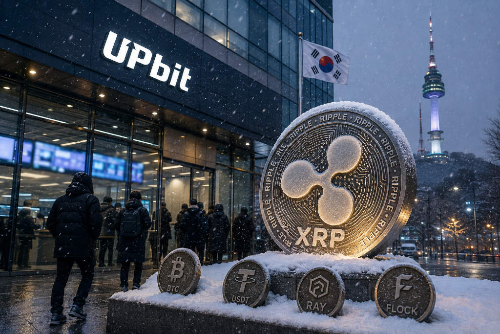 Upbit 24小时交易量飙升130%,XRP/KRW领跑韩元市场