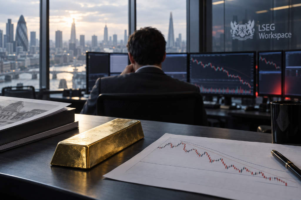 Gold Slips Below Key Moving Averages as $4,000 Emerges as the Next Line of Support