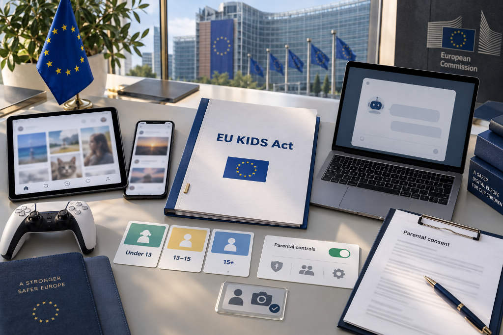 欧盟拟推 EU KIDS Act,对 15 岁以下社交媒体和 AI 聊天机器人设限