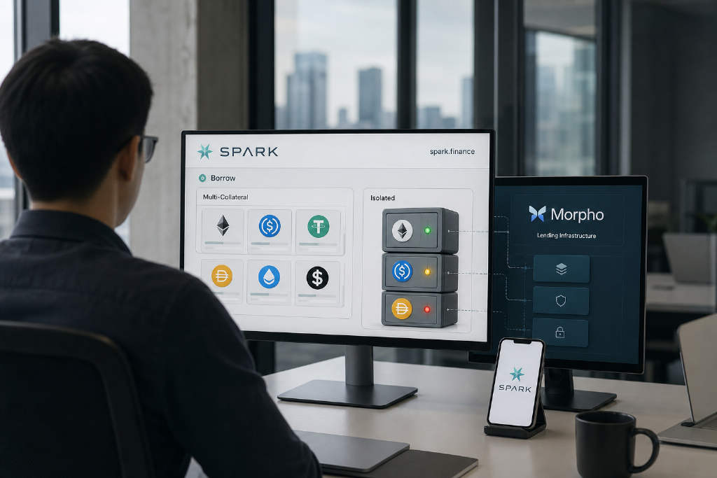 Spark启用新域名并上线新版Borrow,隔离市场接入Morpho基础设施